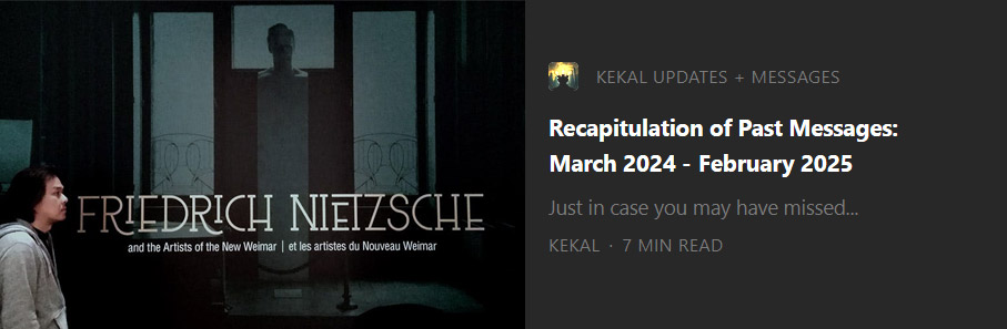 Kekal March 2025 Update on Substack