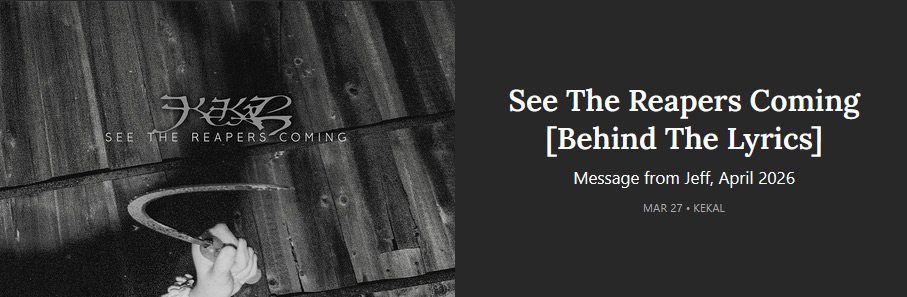 Kekal April 2026 Message on Substack